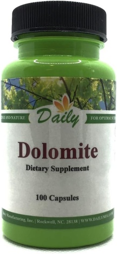 [BRSWGFICOUJQ4AAV] Daily Manufacturing Dolomite 100 Capsules