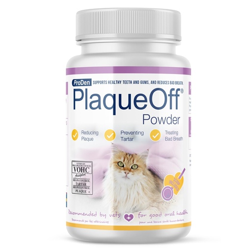 [BRSWIZQMAJ5RWG3G] ProDen PlaqueOff Powder for Cats - Cat Plaque Remover - 40g | VOHC Approved Pet Dental Powder - Cat Dental Powder to Reduce Tartar and Support Fresh Breath - Feline Oral Care