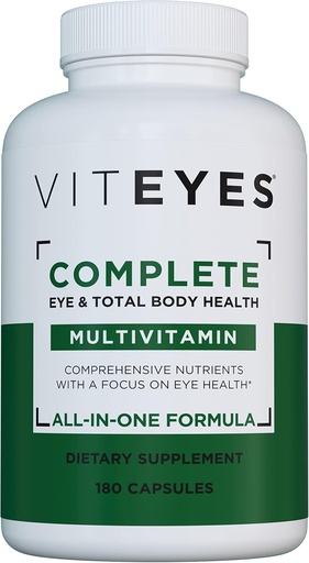 [BRSWIGTQBZ6QM33Y] Viteyes Complete Eye & Total Body Health Мультивитаминные пищевые добавки, 180 капсул
