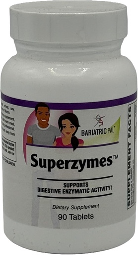 [BRSWYBLRBN4AMETP] BariatricPal Superzymes Digestive Aid Tablets (90 Count)