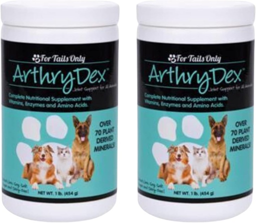 [BRSWI2Q7OIHWO3DO] YOUNGEVITY Arthrydex Complete Nutritional Supplement | Vitamins Probiotics Enzymes | Pets Healthy Bones & Joints -1 lb Canister (Pack of 2)