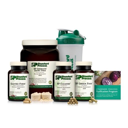 [BRSWIGYACUAAEFTM] Standard Process Purification Product Kit with SP Complete Dairy Free and Gastro Fiber - 21-Day Detox for Healthy Body Maintenance - Vegan, Gluten-Free & Non-Dairy - 1 Kit