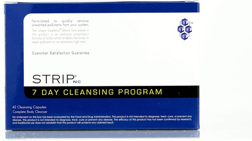 [BRSWKHD6AQCROHLI] Wellgenix Strip NC 7 Day Detox - Blend of Cleansing Herbs to Enable The Body to Expel Toxins - (42 Fast Caps) (1 Pack)