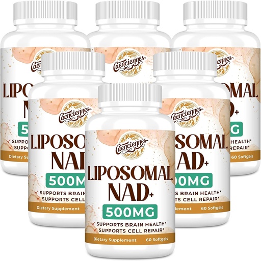 [BRSRMGIZCR6QYAYV] Liposomal NAD+ 500 MG Supplemento, True NAD Plus Supplement, Assorbimento Superiore, Boost NAD+ Più Efficiente Di Nicotinamide Riboside per Energia Cellulare, Invecchiamento sano, 360 Serving