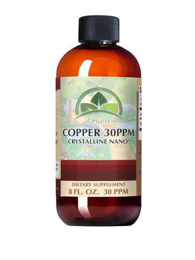 [BRSWIA3ZCUEGG3TI] Organa Pure Crystalline Liquid Copper Supplement - 30 PPM - High Absorption Copper