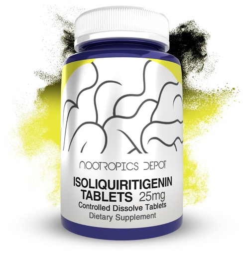 [BRSROFQBCNYWAFD5] Nootropics Depot Isoliquiritigenin Controlled Dissolve Tablets | 60 Count | 25mg | Licorice Extract | Glycyrrhiza glabra | Mood, Relaxation, and Energy Support