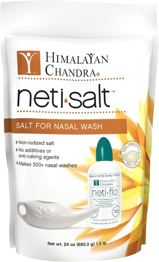 [BRSWIBYEOF7QGDTK] Himalayan Institute Neti Pot Salt Bag - 1.5 lbs - Pack of 2