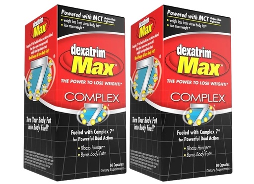 [BRSRO2QLC4CQIAYZ] ILIOS Dexatrim Max Appetite Suppressant for Weight Loss – 2 Pack Weight Loss Pills for Women & Men, Fat Burner Supplement to Reduce Hunger, Complex 7 Formula, 120 Capsules Packaging