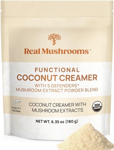 [BRSROFA7BV5RGA36] Jamur asli Functional Coconut Creamer dengan Reishi, Lucuma & Ceylon Cinnamon - Organic, Dairy- Free - Vegan Coffee Creamer untuk Smoothies & Minuman - 90 Servis Organic Cream Coconut Powder