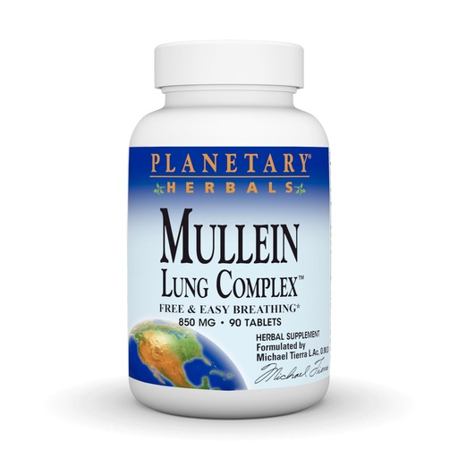 [BRSWIY37OUCWM23A] Planetary Herbals Mullein Lung Complex 90 Tablets
