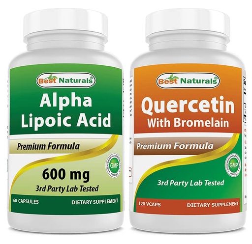 [BRSRMBT3OAFGM3DF] Best Naturals Alpha Lipoic Acid 600 mg & Quercetin with Bromelain