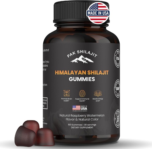 [BRSRAFI5OEJQM3DJ] Puhdas aurinkokuivattu Himalayan Shilajit Gummy for Men & Women 