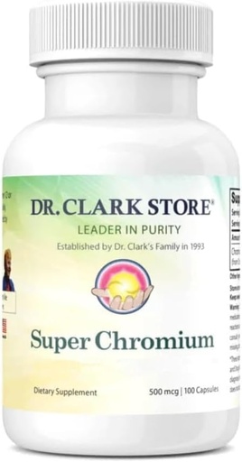 [BRSWIBYYC4AWOHA3] Dr Clark Store Super Chromium, 500 מ"ג 100 קפסולות