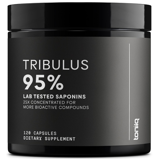 [BRSWYZQCBEHR4F3V] Toniiq Tribulus Terrestris for Men - Ultra High Potency 25:1 Extract with 95% Saponins - 1300mg Pure & Concentrated Formula - Third-Party Lab Tested for Purity & Quality - 120 Capsules