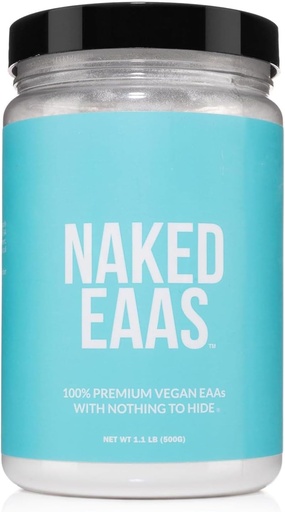 [BRSRM2YQBEJWKDT3] NAKED EAAs Amino Acids Powder - 50 Servings - Vegan Unflavored Essential Amino Acids 500 Grams - Instantized All Natural EAAs Powder Supplement