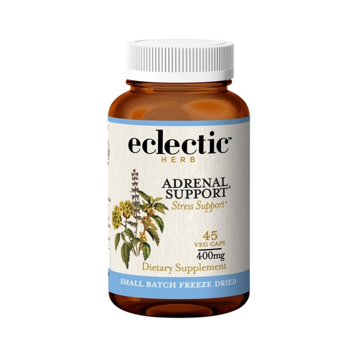 [BRSWGZQ7OQNBGC3H] Eclectic Herb - Adrenal Support Capsules | Herbal Supplement | Rhodiola & Ashwagandha Supplements | Fatigue Support | Vegan, Non-GMO, Gluten-Free (45 CT | 400 mg)