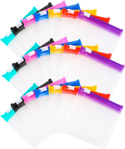 [BRSROGAQO5YBQYDZ] 21PCS Pill Pouches, Pill Organizer Reisen, Klare Pillen Baggies, Kunststoff Pillentaschen mit Schiebeschloss für Medizin Kleine Gegenstände Lagerung (Klassisch)