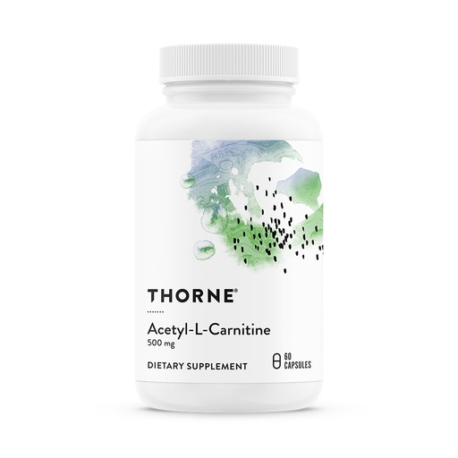 [BRSWIZYZOMOA2HTM] THORNE - Acetyl-L-Carnitine - 500 mg - Supports Brain Function, Mood & Healthy Nerve Sensations in the Hands & Feet* - Third-Party Certified - Gluten, Dairy & Soy-Free - 60 Capsules