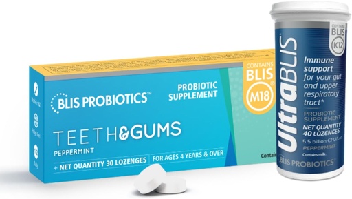 [BRSWYCARBUGQAYA6] BLIS Teeth & Gums M18 + UltraBlis Probiotic Immune Support