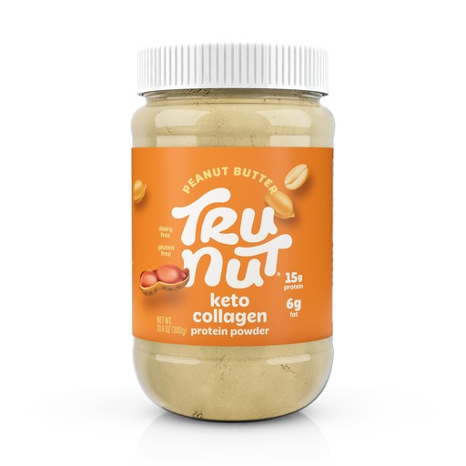 [BRSWGHYBOV5WYDT4] Tru-Nut Keto Collagen Protein Powder (Peanut Butter, 10.6 oz) - Peanut Butter Collagen Protein Powder - Great for Smoothies, Shakes, Keto Diet Meals and Snacks