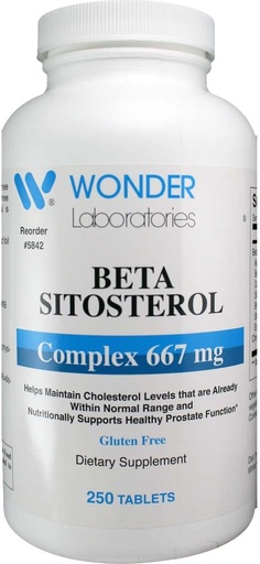 [BRSWIBQDO57BMFT4] Wonder Labs Beta Sitosterol Complex 667mg, axuda a manter niveis de colesterol saudables e próstata saudable
