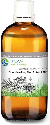[BRSW2FIHBUAWYAIV] HPDC+ Sağlık ve Beslenme ALTRAMIN SHIKIMIC Asit Formula – Pine Needles, Star Anise, Fennel – Tincture Extract – 1.69 fl oz / 50 ml