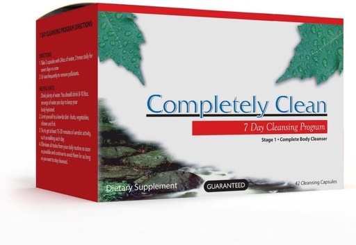 [BRSWIZAAOQEBSFDM] Wellgenix Omni Completely Clean - 7 Day Toxin Cleanse - Complete Body Detoxifying Support Pills - Flush Out Toxins & Waste -42 Capsules