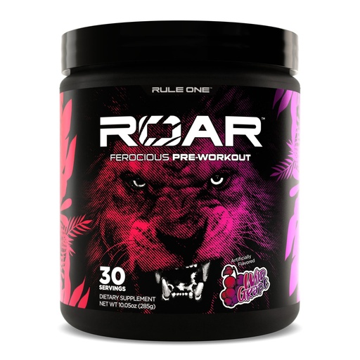 [BRSRO2YBOIMBOFAZ] Rule 1 Proteins R1 Roar - Pre-Workout Powder with Creatine, Beta-Alanine, Citrulline, Electrolytes & Caffeine (30 Servings, Wild Grape)
