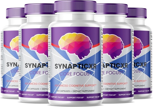 [BRSRAFABC4JWE3I7] (5 Pack) Synaptic XR Core Focus Capsules, Synaptic XR Brain Caps, Bilişsel Sağlamlıq və funksiya üçün bütün Natural Supplement, SynapticXR, Synaptic XR Advanced Formula 5 Aylıq