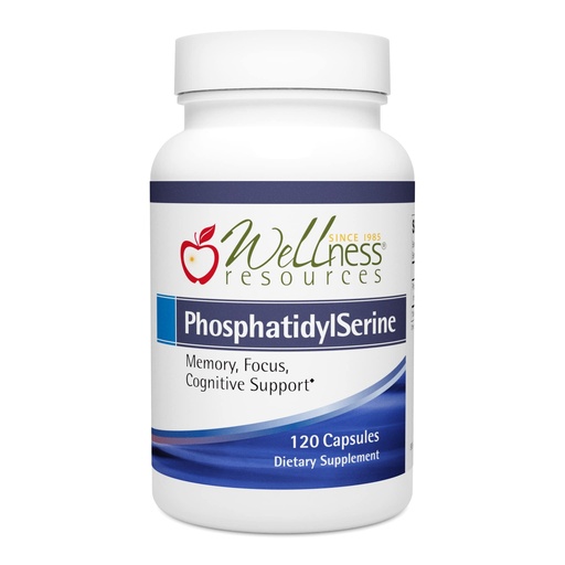 [BRSWGAIBOINBYCYU] Wellness Resources PhosphatidylSerine Soy-Free Sunflower Source (100mg, 120 Capsules) Non-GMO, Vegan …