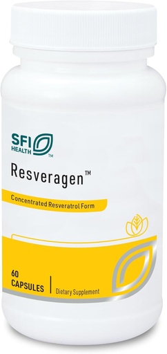[BRSWKZA4OMPQGFAV] Klaire Labs SFI Health Resveragen - 250 Milligrammes Trans Resveratrol de 500 Milligrammes Japonais Knotweed (60 Capsules)