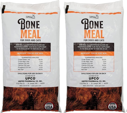 [BRSWGYD4CRYAKG3U] Bone Meal Steamed Powder for Dog and Cats 2 Pack Összesen 2 font Ucco Bone Meal Készült az USA-ban