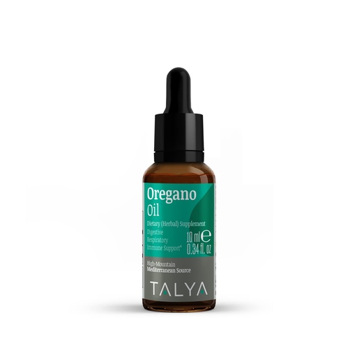 [BRSRMCDYOEDQA2A6] TALYA Oregano Oil 0.34 fl.oz | Oil of Oregano Liquid | Immune Support, High Carvacrol, Digestive Health | Non-GMO | Vegan | Mediterranean Oregano