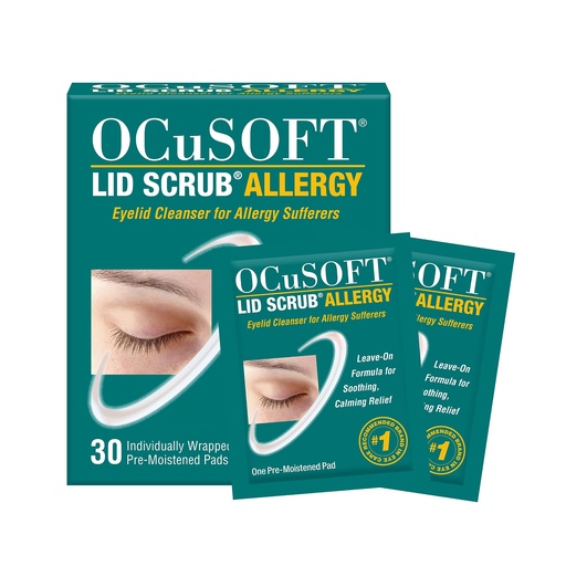 [BRSWGAAODN5AIAY7] OCuSOFT Lid Scrub Allergy Eyelid Cleanser 30CT