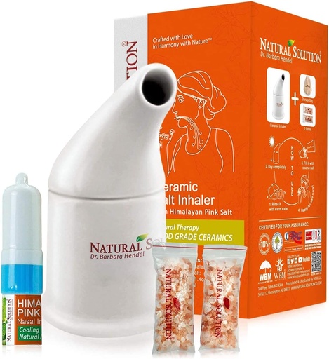 [BRSW2ZAFAQNQAYL7] Natural Solution NS5061 Salt Inhaler, Pink