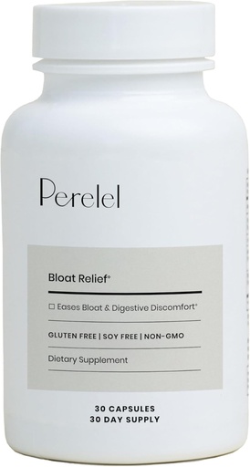 [BRSROAQCCQCBO3YY] Perelel Digestive Health Supplement with Organic Ginger, Lemon Balm, & Fennel, to Support Gut Health & Digestive Comfort, Botanical Supplement for Women & Men, Soy, Dairy & Gluten Free, 30 Pills