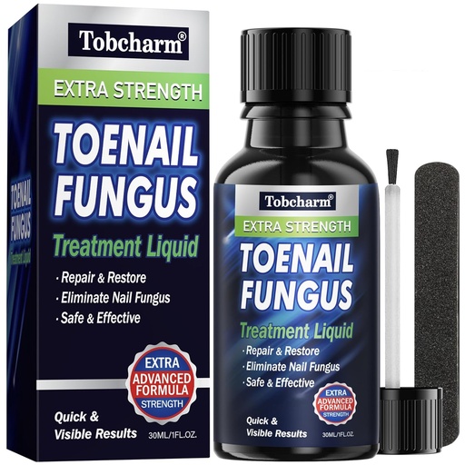 [BRSRO2YOB4CWAGT3] Tobcharm Toenail Fungus Treatment Extra Strength, Nail Fungus Treatment for Toenail, Fungus Nail Treatment, Nail Fungus Treatment for Fingernails (1oz)