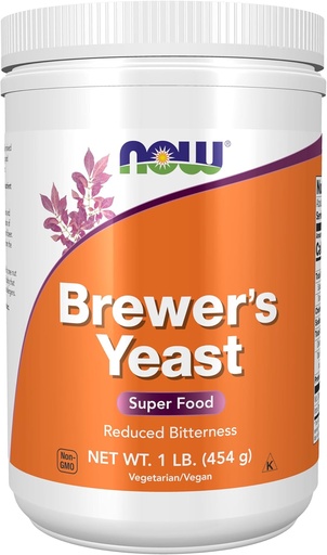 [BRSWIYQ7BN5A4ADY] NOW Foods Supplements, Brewer's Yeast Powder with naturally occurring Protein and B-Vitamins, 1-Pound