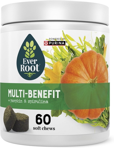 [BRSROGQBPIPQ4ELO] EverRoot By Purina Multi-Benefit Dog Supplements Soft Chews - 10.6 oz. Canister