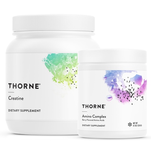 [BRSROAL6A55BQCLA] THORNE - Performance Power Duo - Amino Complex + Creatine Combo for Energy, Lean Muscle, and Endurance - NSF Certified for Sport - 30 to 90 Servings