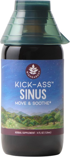 [BRSWIFI2BMJQ4A3I] WishGarden Herbs Kick-Ass Sinus - Herbal Sinus Relief, Sinus Congestion Relief and Sinus Pressure Relief for Adults, Natural Sinus Relief and Sinus Decongestant, All Season Sinus Support, 4oz