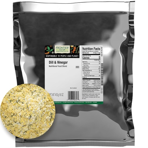 [BRSWYZ37DJ7BGHLG] Frontier Co-op Dill and Vinegar Nutritional Yeast Blend 1lb