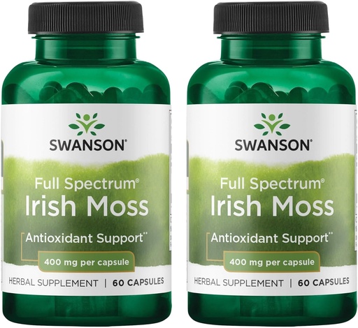 [BRSW2GT2AUPRSDQ7] Swanson Spettro completo Irish Moss 400 Milligrams 60 capsule (2 Pack)