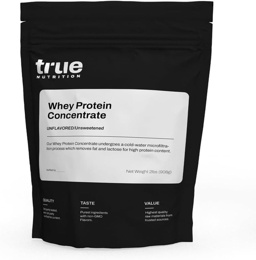 [BRSROBL6PIGRAEQ6] True Nutrition - Whey Protein Concentrant-se - 100% Whey Protein Powder - Protectuant la Proteder Baix Carb Proteder amb àcids Esspini - alta a Leucine (2b, Unflavored)