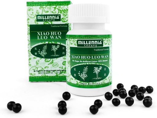 [BRSWKFYHDN5QKYL6] Millennia Herbal Supplement Pills - Xiao Hüo Luo Dan - 12 Şişe Pack (200 Pills/Bottle)
