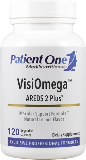 [BRSROGICCENAOA3U] Pacientes One VisiOmega ← Apoya la Salud Ocular* Silencio AREDS 2 Suplemento Vitamina, Mineral y Antioxidante Plus Omega 3 Petróleo de Pesca y Más Silencio 120 cápsulas