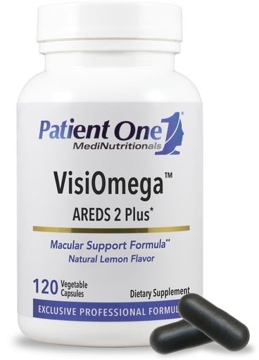 [BRSROGICCENAOA3U] Patient One VisiOmega | Supports Eye Health* | AREDS 2 Vitamin, Mineral and Antioxidant Supplement Plus Omega 3 Fish Oil and More | 120 Capsules