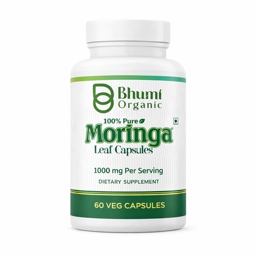 [BRSRABI2AR5QYHLU] Moringa Powder Capsules - 800mg of Pure Nutrient-Rich Moringa Powder (60 Veg.CAPS)