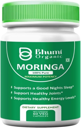 [BRSRABI2AR5QYHLU] Moringa Toz Capsules - 800 mg of Pure Nutrient-Rich Moringa Toz (60 Veg.CAPS)