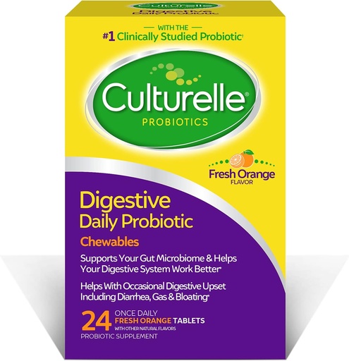 [BRSRAYYYPIHQ4A3O] Culturelle Kids Chewable Probiotics for Kids Digestive & Immune Health, Digestive Health Daily Probiotic Chewables for Men and Women
